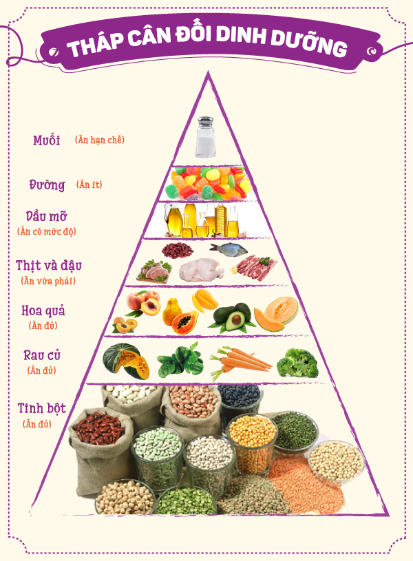 tháp cân đối dinh dưỡng