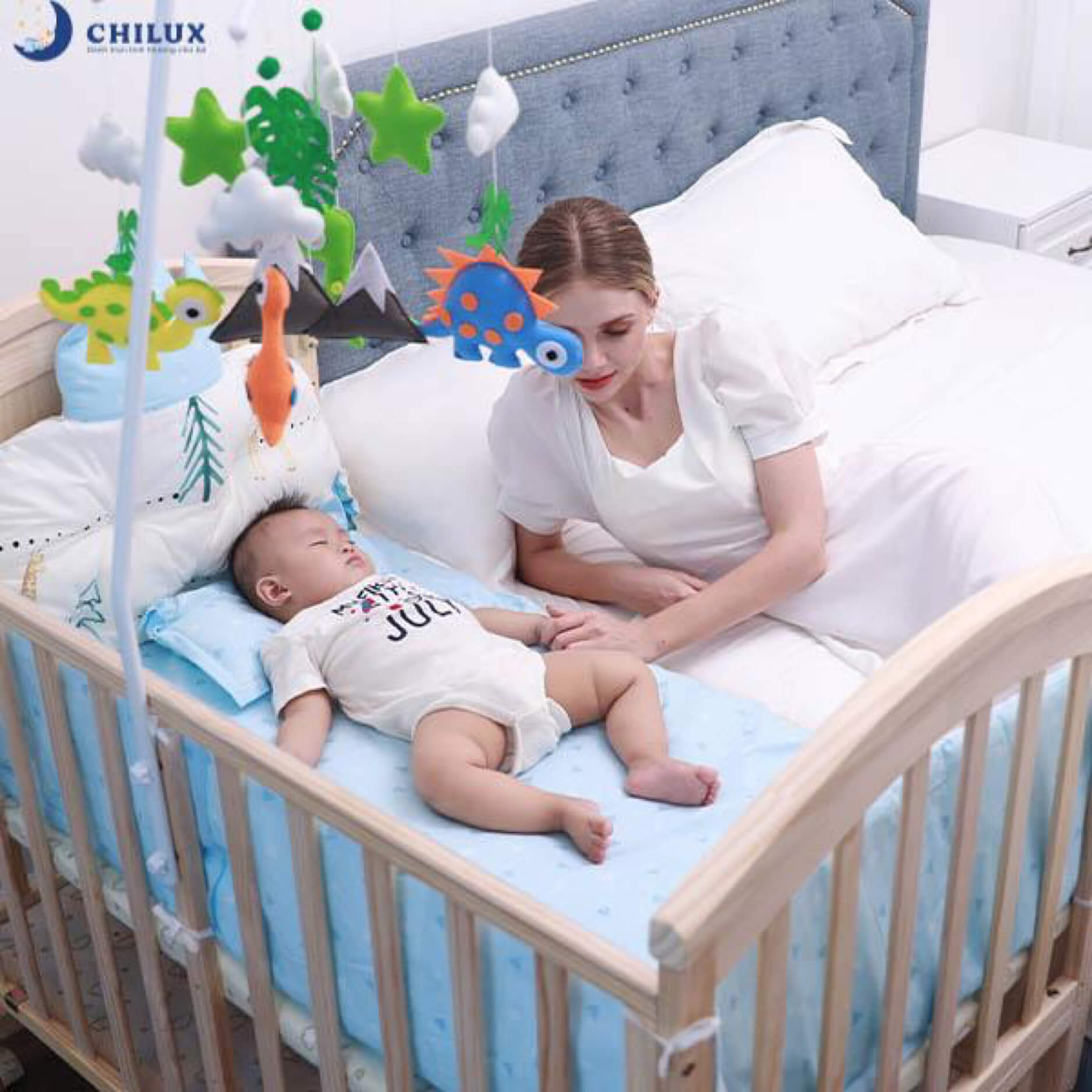 Tạo không gian riêng êm ái cho em bé đi ngủ
